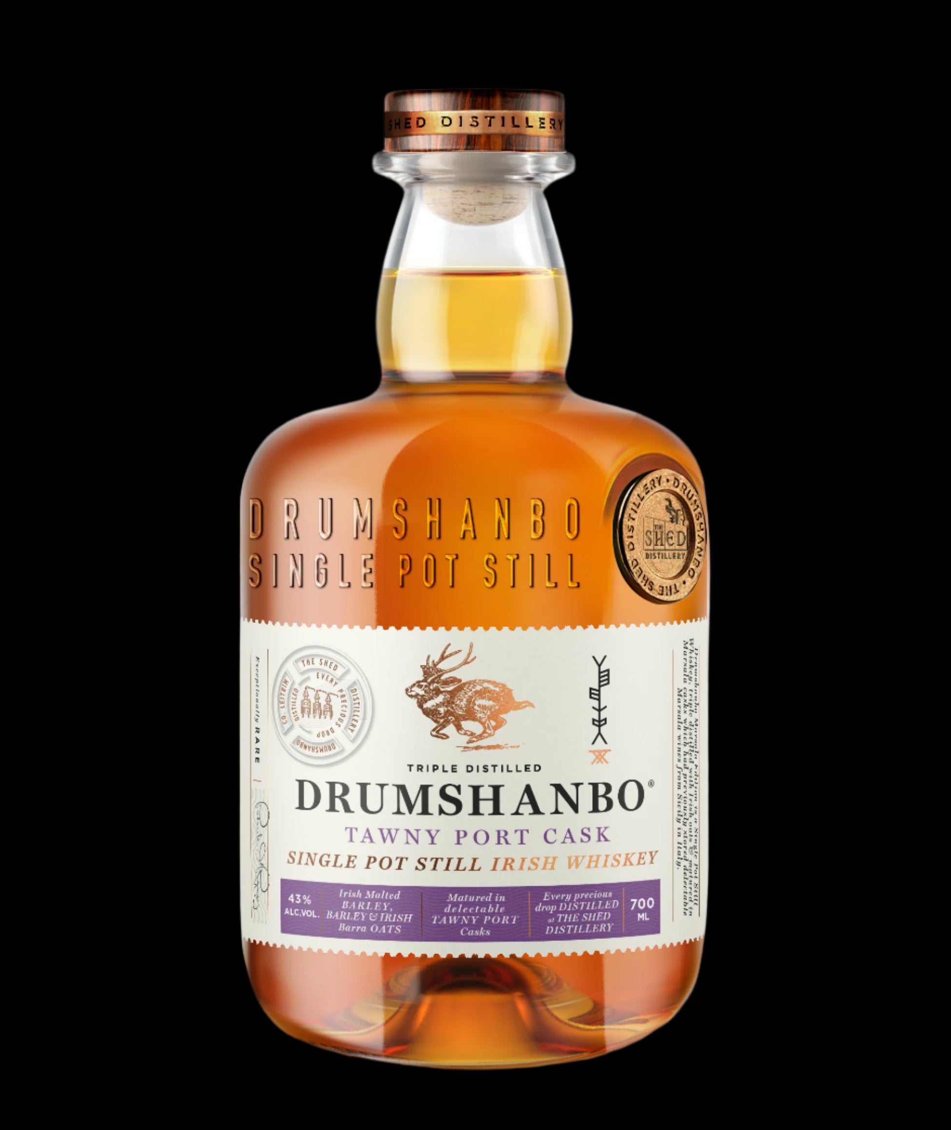 Drumshanbo Single Pot Still Irish Whiskey Tawny Port Cask (700ml)